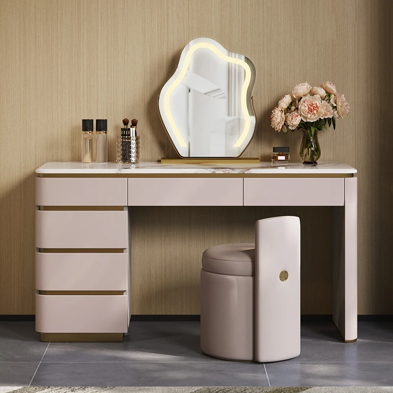 Luxury Modern Vanity Table Wood Cosmetics Makeup Bedroom Dressing Table Mirror Chair Desk Cabinet Penteadeira Trendy Furniture
Luxury Modern Vanity Table Wood Cosmetics Makeup Bedroom Dressing Table Mirror Chair Desk Cabinet Penteadeira Trendy Furniture