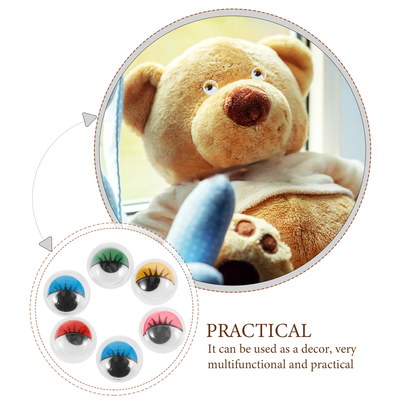 200 Pcs Craft Fun Plastic for Crafts Crafting Stuffed Toys Self Adhesive Eyeballs Small
200 Pcs Craft Fun Plastic for Crafts Crafting Stuffed Toys Self Adhesive Eyeballs Small