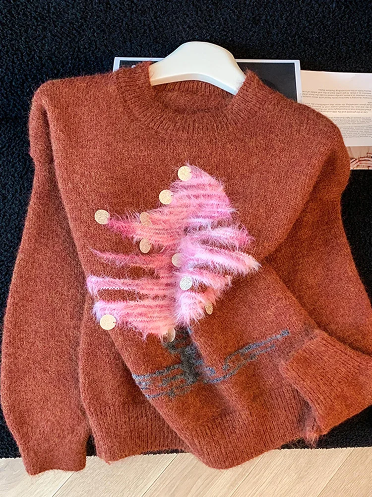 Sweet Sle Long Sve Knitted Sweater Women's Loose Fit Base Layer Top for Autumn Winter Comfortable Slimming Bot irt
Sweet Sle Long Sve Knitted Sweater Women's Loose Fit Base Layer Top for Autumn Winter Comfortable Slimming Bot irt