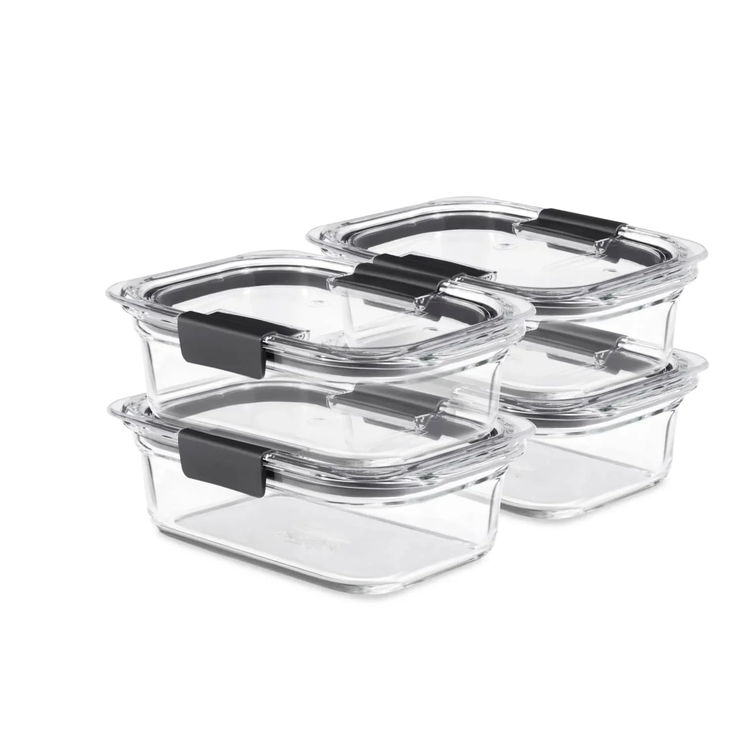Glass Set Of 4 Food Storage Containers with Latching Lids, 3.2 Cups
Glass Set Of 4 Food Storage Containers with Latching Lids, 3.2 Cups