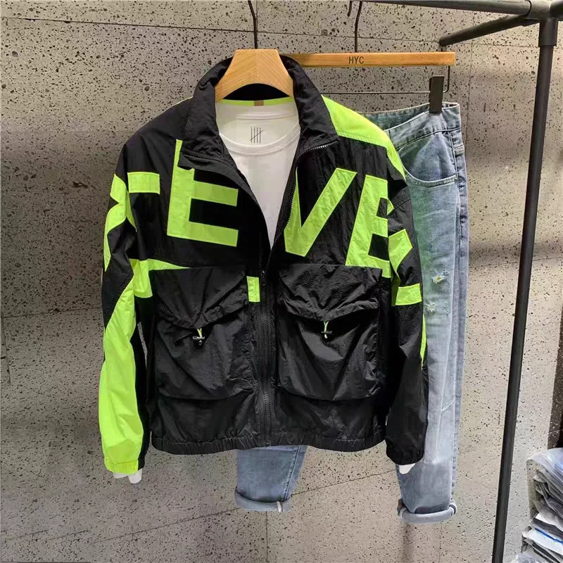 Men's Summer New Style Lightweight Loose Fit Fashionable American Casual Sun Protection Jacket Outerwear with Color Block Let...
Men's Summer New Style Lightweight Loose Fit Fashionable American Casual Sun Protection Jacket Outerwear with Color Block Let...