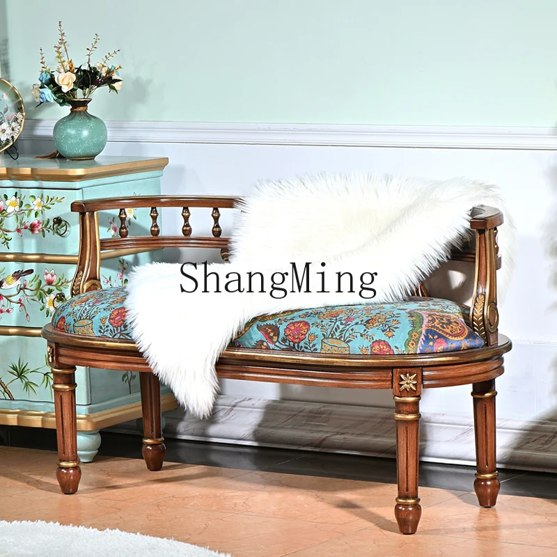 ZHB solid wood double living room balcony leisure chair retro furniture single sofa bench back
ZHB solid wood double living room balcony leisure chair retro furniture single sofa bench back