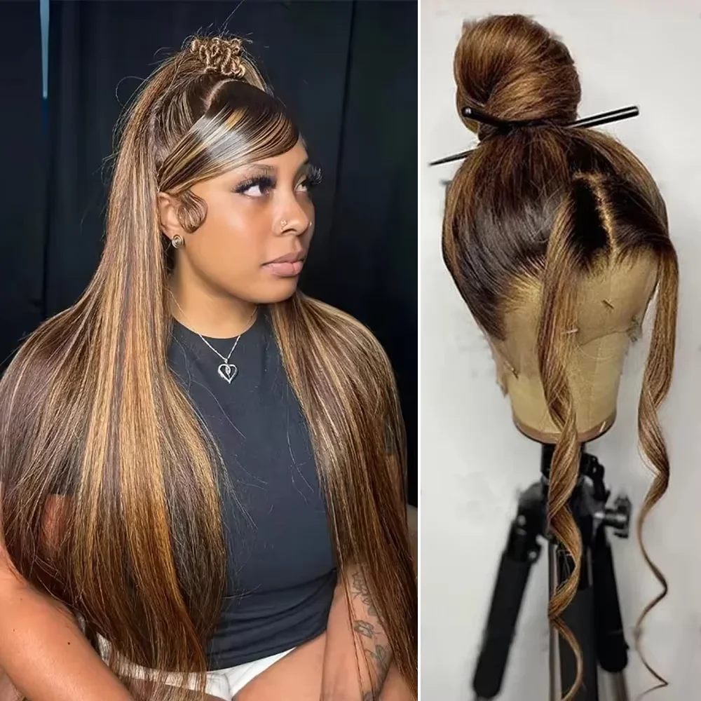 427 Colored Highlight Ombre Straight Human Hair Wigs 360 Full Hd Human Hair Transparent Lace Frontal Wigs Brazilian For Women
427 Colored Highlight Ombre Straight Human Hair Wigs 360 Full Hd Human Hair Transparent Lace Frontal Wigs Brazilian For Women