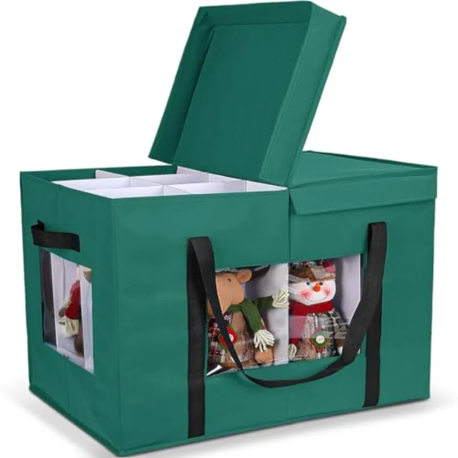 24"x18"x15" Ornament Storage Box 2025 UpgradeNutcracker Storage Box Figurine Storage with Dividers Adjustable Extent Area for F
24"x18"x15" Ornament Storage Box 2025 UpgradeNutcracker Storage Box Figurine Storage with Dividers Adjustable Extent Area for F
