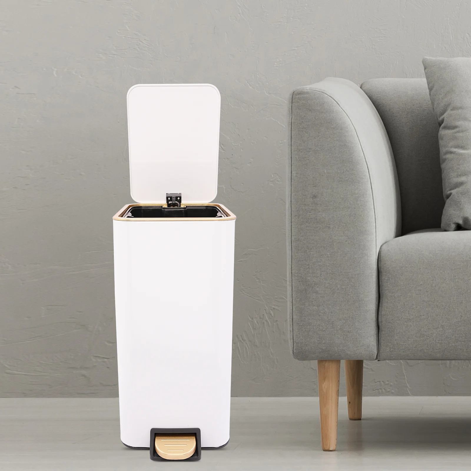 Мусорное ведро с педалью на 3,17 галлонов с крышкой – компактный размер для ванной, кухни, узких пространств – бесконтактное управление, чистота и гигиена
Мусорное ведро с педалью на 3,17 галлонов с крышкой – компактный размер для ванной, кухни, узких пространств – бесконтактное управление, чистота и гигиена