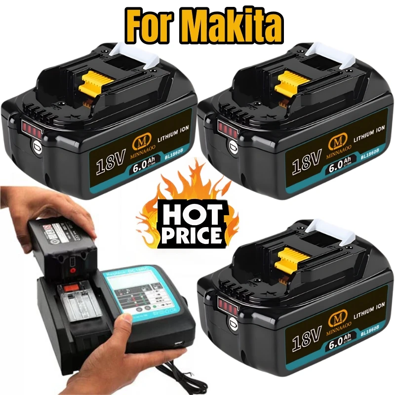 Оригинальный аккумулятор для Makita 18 В, 6 Ач, BL1840 BL1830B BL1850B, сменный литий-ионный аккумулятор для аккумулятора Makita 18 В
Оригинальный аккумулятор для Makita 18 В, 6 Ач, BL1840 BL1830B BL1850B, сменный литий-ионный аккумулятор для аккумулятора Makita 18 В