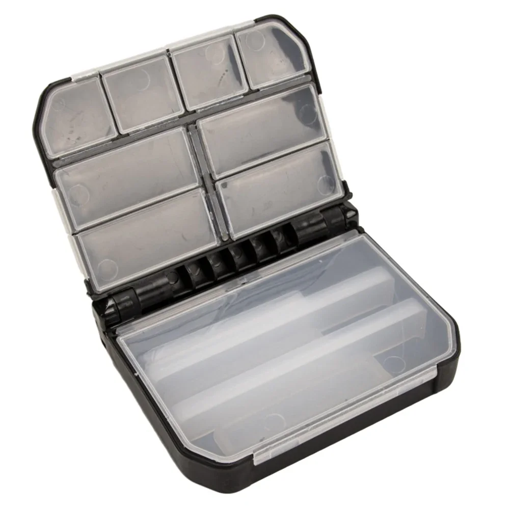 Fishing Tackle Box Outdoor 1 Pcs 12*9.8*3.5cm/9.7*6.3*2.5cm 130g/50g Accessories Adjustable Black/White High Quality
Fishing Tackle Box Outdoor 1 Pcs 12*9.8*3.5cm/9.7*6.3*2.5cm 130g/50g Accessories Adjustable Black/White High Quality