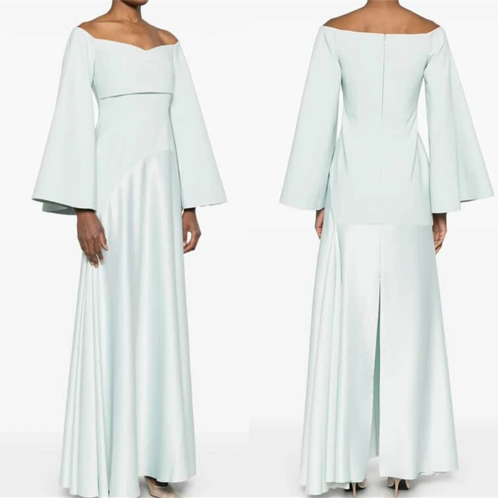 Customized Delicate Light Blue Jersey Evening Dress Exquisite Scoop Long Sleeves Cocktail Dress Classic Zipper Back Party Dress
Customized Delicate Light Blue Jersey Evening Dress Exquisite Scoop Long Sleeves Cocktail Dress Classic Zipper Back Party Dress