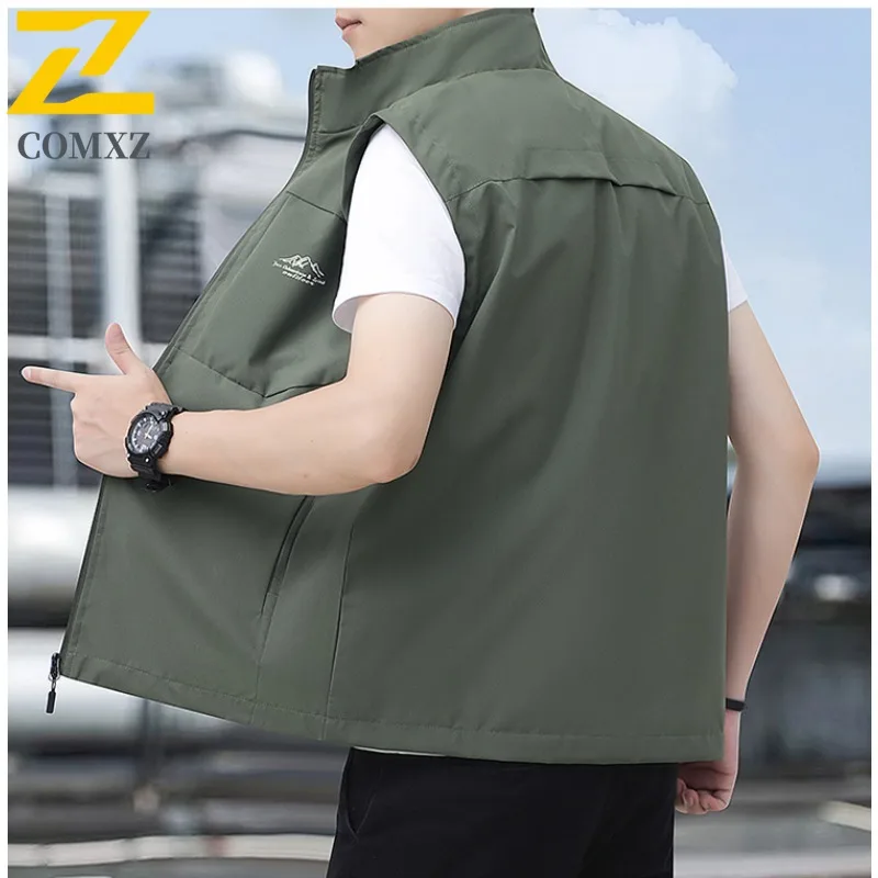 Spring Autumn Men Versatile Vest Waterproof Windproof Casual Cardigan Solid Color Outdoor Sleeveless for Hiking Camping Fishing
Spring Autumn Men Versatile Vest Waterproof Windproof Casual Cardigan Solid Color Outdoor Sleeveless for Hiking Camping Fishing
