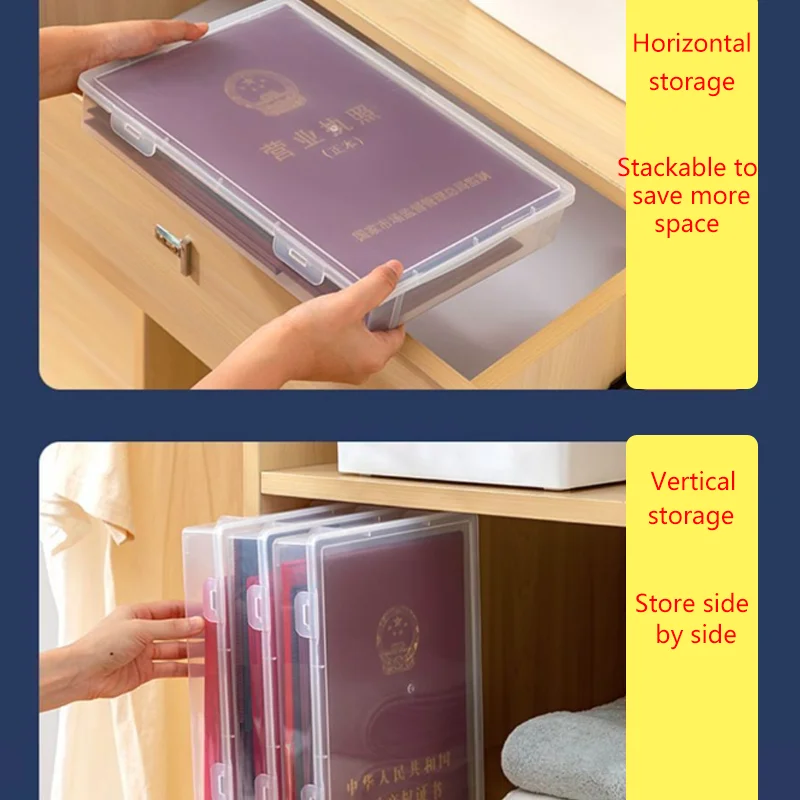 Transparent A4 Plastic Storage Box with Lid - Office Supplies Desktop Organizer, Stackable Document Management Office Document Storage Box
Transparent A4 Plastic Storage Box with Lid - Office Supplies Desktop Organizer, Stackable Document Management Office Document Storage Box