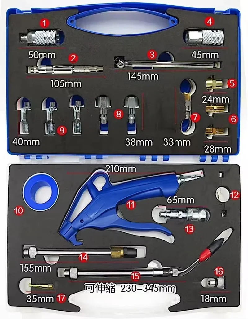 Cleans every nook and cranny Airblow gun with three different head for cleaning up.Great for cleaning engines
Cleans every nook and cranny Airblow gun with three different head for cleaning up.Great for cleaning engines