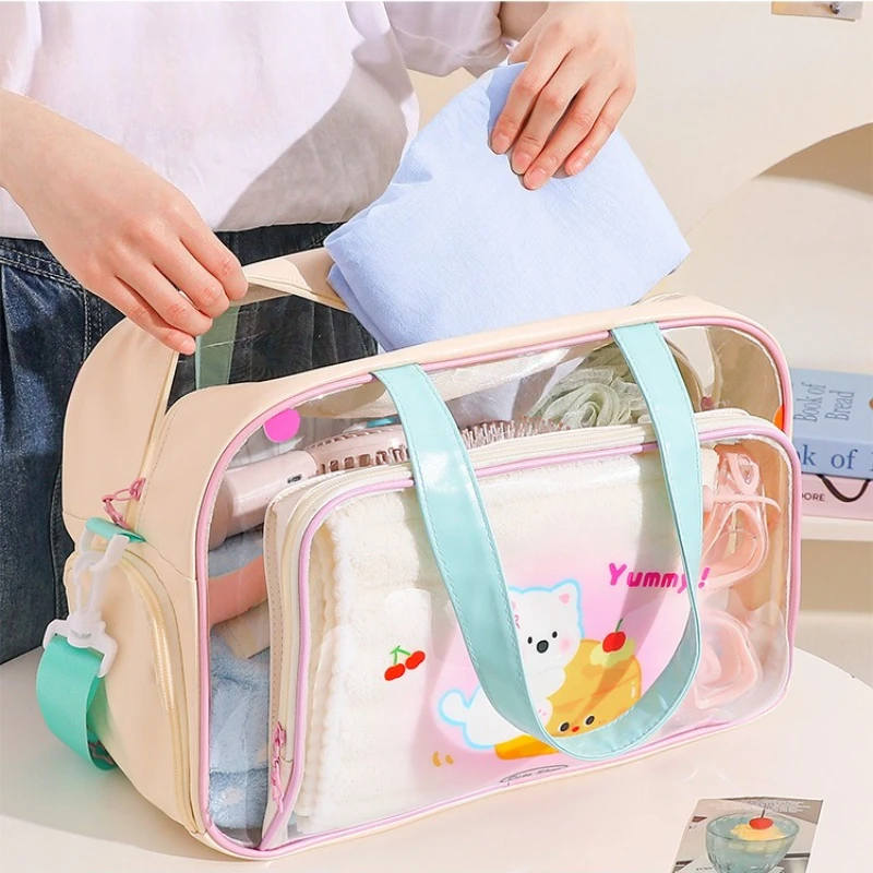 Portable Gym & Swim Bag with Transparent Design, Wet/Dry Separation, and Shoe Compartment, Large Capacity for Beach Travel
Portable Gym & Swim Bag with Transparent Design, Wet/Dry Separation, and Shoe Compartment, Large Capacity for Beach Travel
