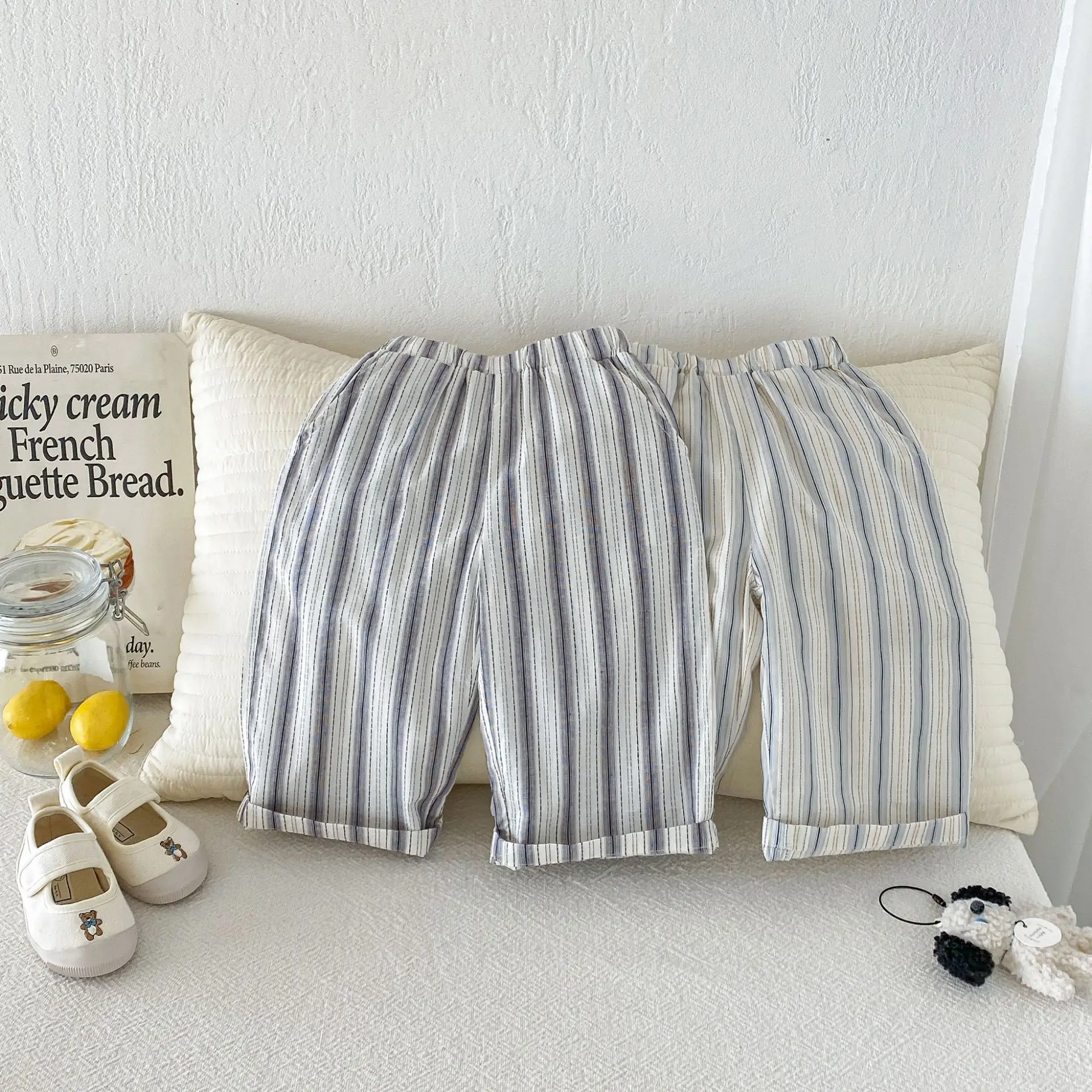 2026 Summer New Children Loose Striped Trousers For Boys Girls Thin Cotton Casual Pants Baby Cute Mosquito Proof Pants
2026 Summer New Children Loose Striped Trousers For Boys Girls Thin Cotton Casual Pants Baby Cute Mosquito Proof Pants