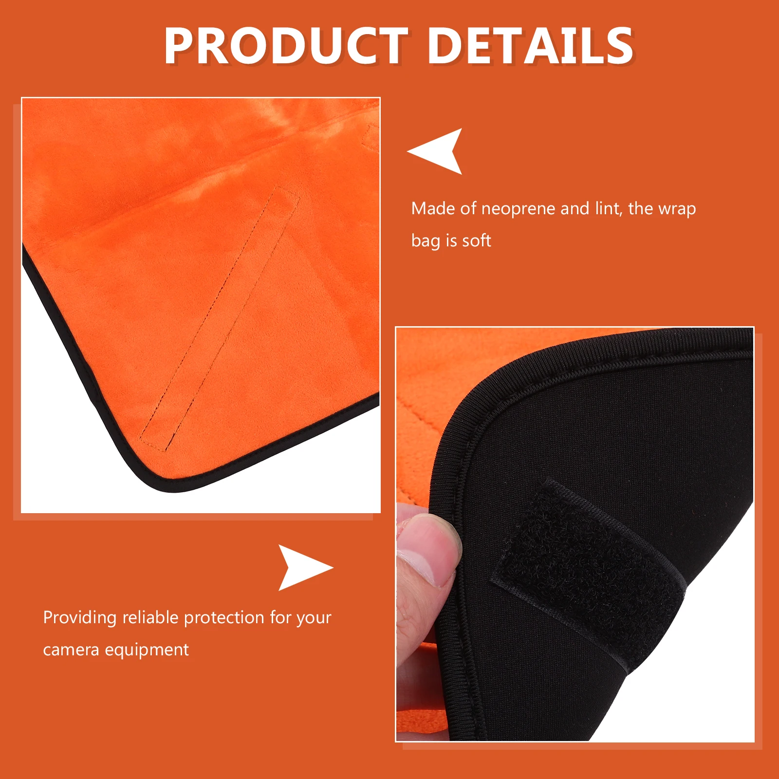 Digital Camera Inner Liner Bag Lens Guard Cover Protective Wrap Protection Orange for and Travel
Digital Camera Inner Liner Bag Lens Guard Cover Protective Wrap Protection Orange for and Travel