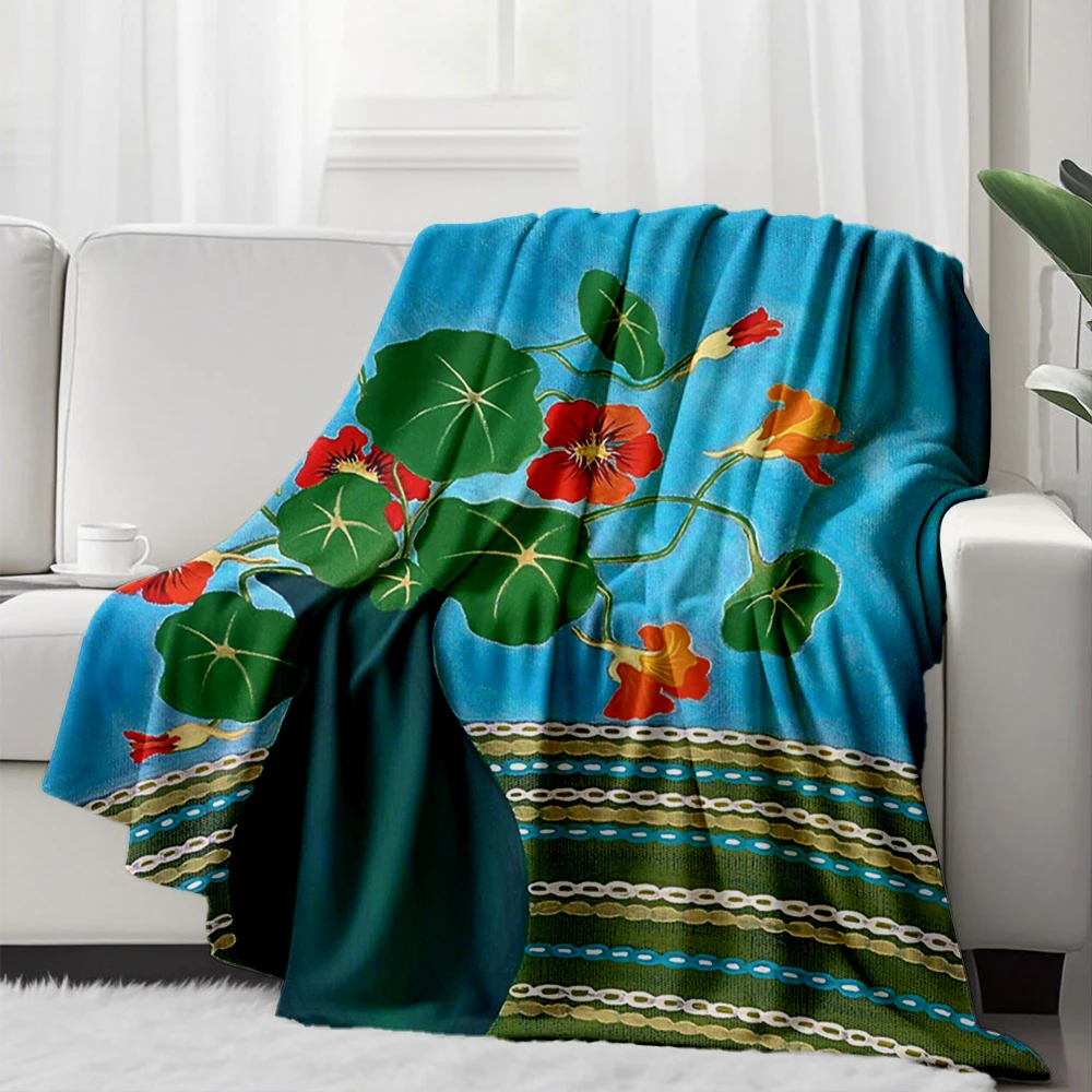 Flannel Blanket My Nans Nasturtiums with non fading resistant Rustic Pattern bedcover throw Blankets for Adults
Flannel Blanket My Nans Nasturtiums with non fading resistant Rustic Pattern bedcover throw Blankets for Adults
