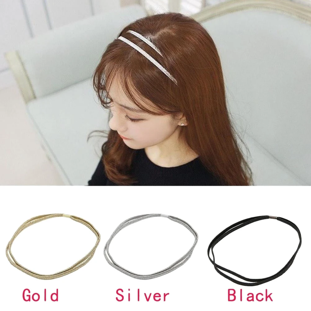 Women Stylish Double Braided Glitter Elastic Bling Hair Band Hoop
Women Stylish Double Braided Glitter Elastic Bling Hair Band Hoop