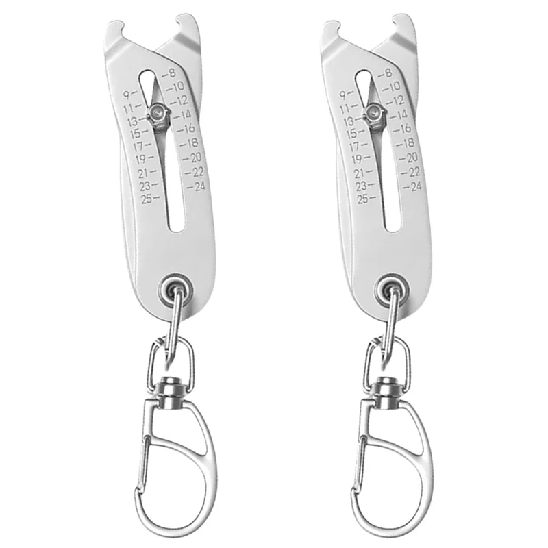 ABRE-2X Precise Thread Size Checker Keychain,Bolt And Nut Identifier Gauge Size Gauge Precise Bolt Size Finder Keychain
ABRE-2X Precise Thread Size Checker Keychain,Bolt And Nut Identifier Gauge Size Gauge Precise Bolt Size Finder Keychain