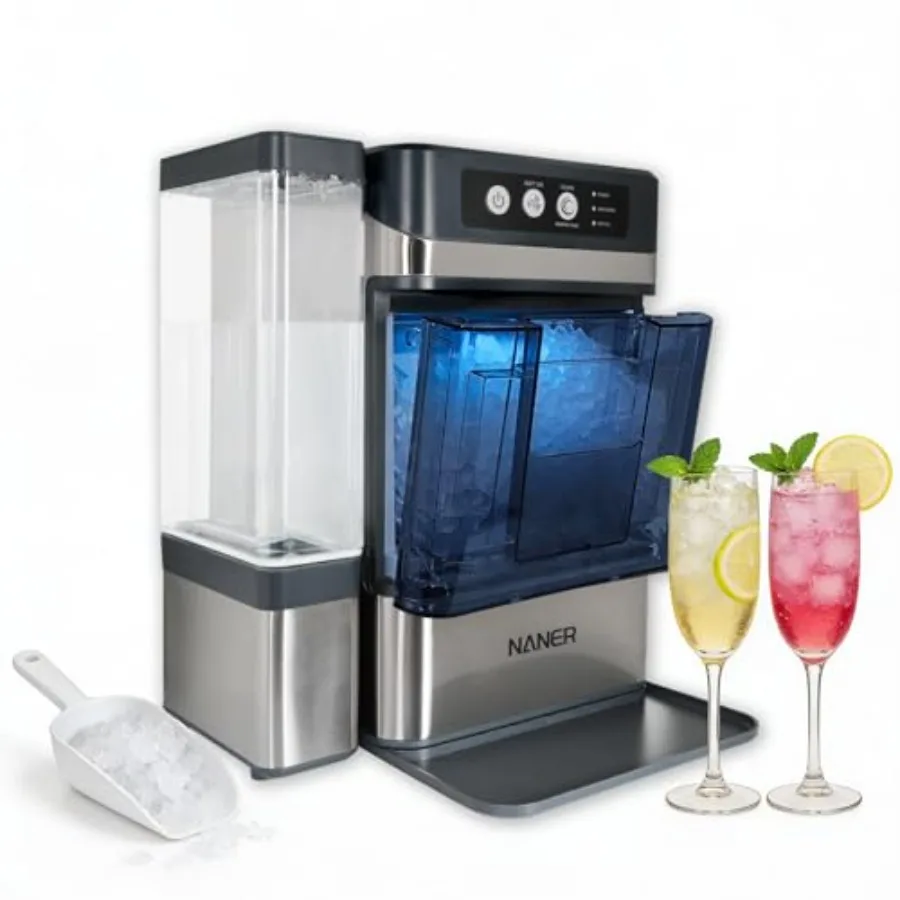 Countertop Ice Maker 42lbs/Day Large Capacity One-Click Operation Self-Cleaning Portable with Detachable 3L Water Tank Scoop fo
Countertop Ice Maker 42lbs/Day Large Capacity One-Click Operation Self-Cleaning Portable with Detachable 3L Water Tank Scoop fo