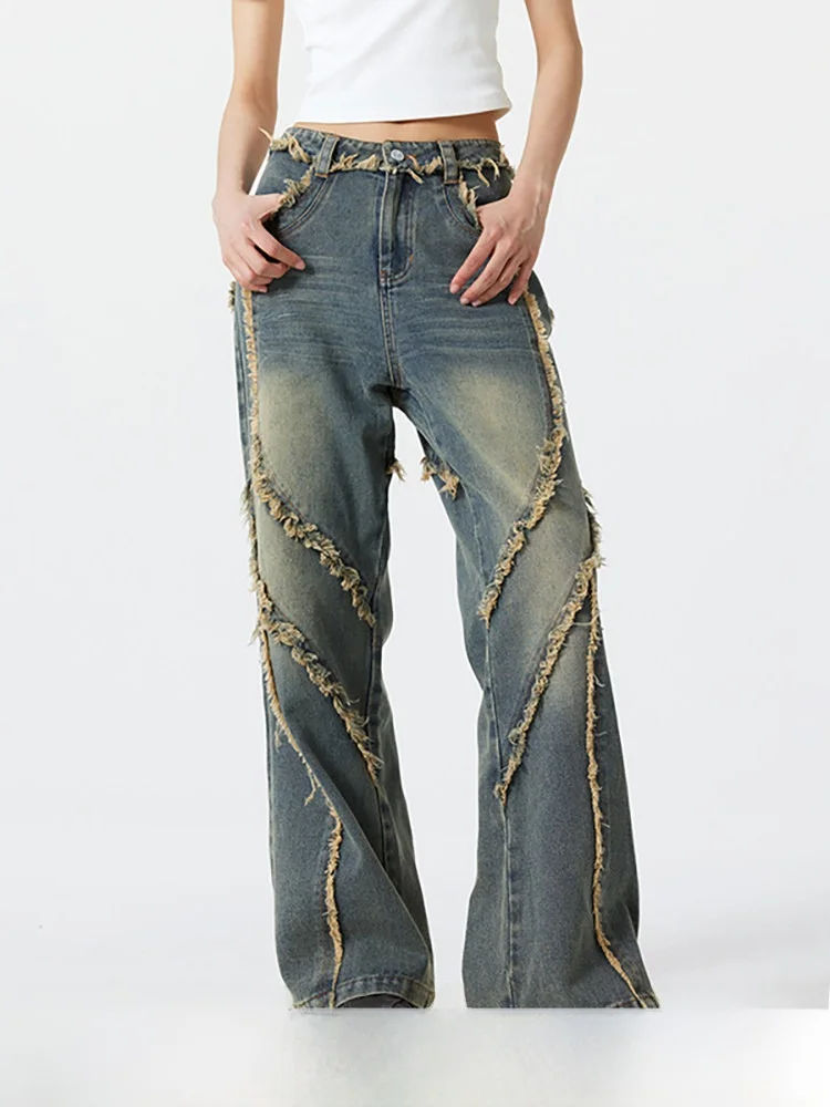 American Retro Flared Jeans Men Women Loose Slim Wide Leg Floor Length Pants Cotton Polyester Blend Youth Faion
American Retro Flared Jeans Men Women Loose Slim Wide Leg Floor Length Pants Cotton Polyester Blend Youth Faion