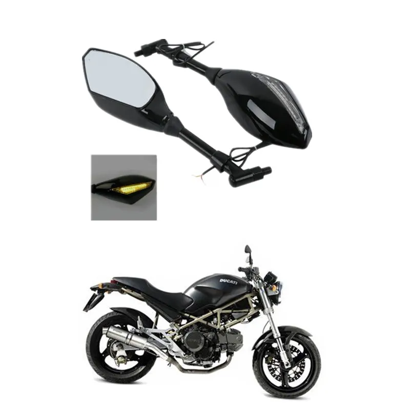 Универсальные 10 мм Мотоциклетные аксессуары для Honda Kawasaki Yamaha светодиодная подсветка поворотный сигнал зеркала заднего вида для уличного велосипеда 
Универсальные 10 мм Мотоциклетные аксессуары для Honda Kawasaki Yamaha светодиодная подсветка поворотный сигнал зеркала заднего вида для уличного велосипеда