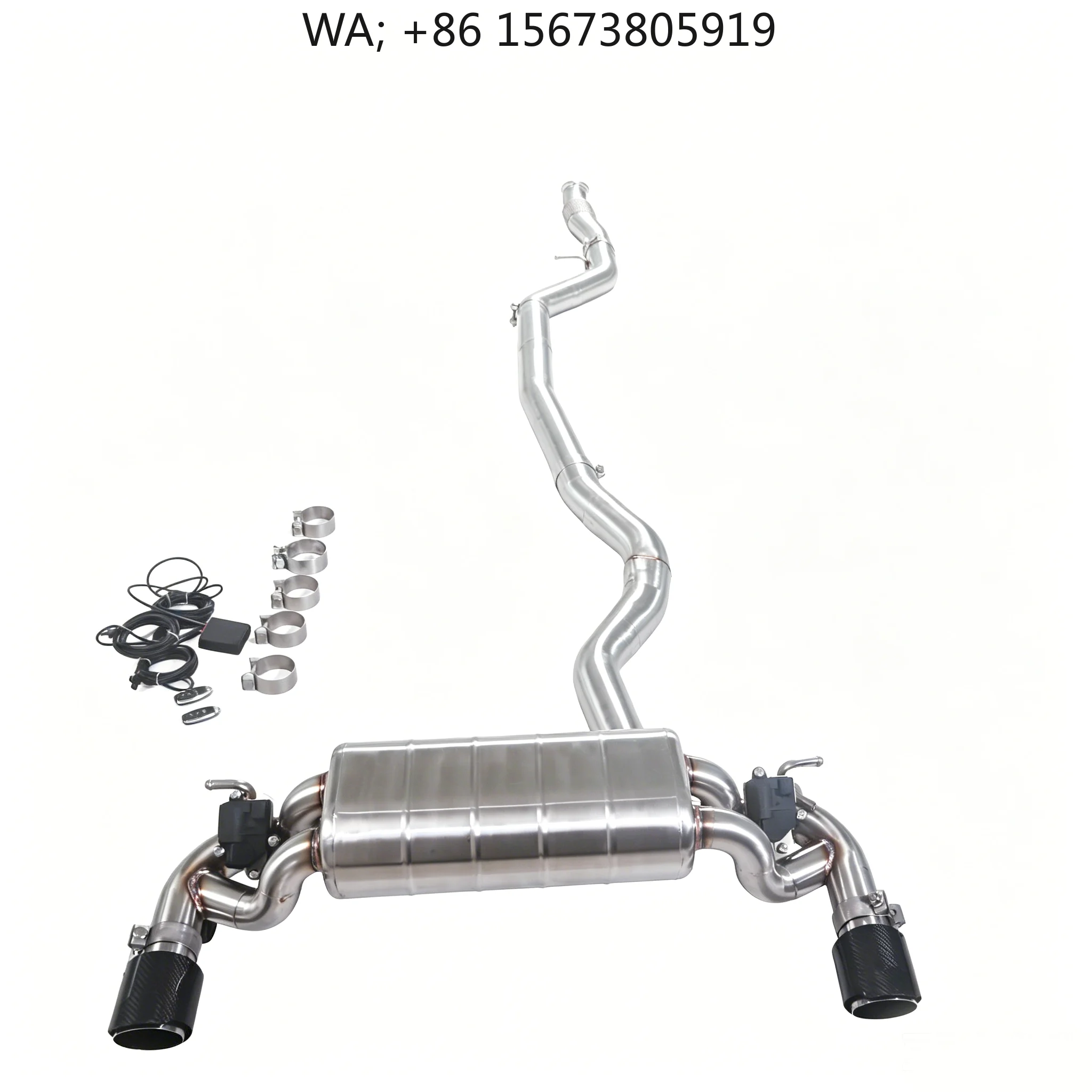 For / - M135i 3.0T F20 N55 Catback 304SUS Valvetronic High Permance Exhaust System Muffler Dual Tips
For / - M135i 3.0T F20 N55 Catback 304SUS Valvetronic High Permance Exhaust System Muffler Dual Tips