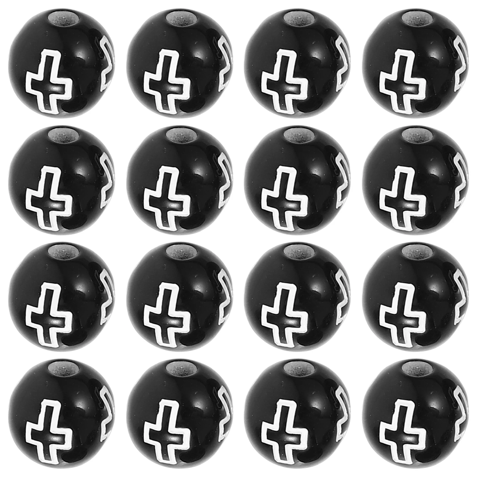 500pcs Cross Pattern Acrylic DIY Round Beads Black White Jewelry Accessories Craft Bracelet Earring Necklace Spacer Beads
500pcs Cross Pattern Acrylic DIY Round Beads Black White Jewelry Accessories Craft Bracelet Earring Necklace Spacer Beads