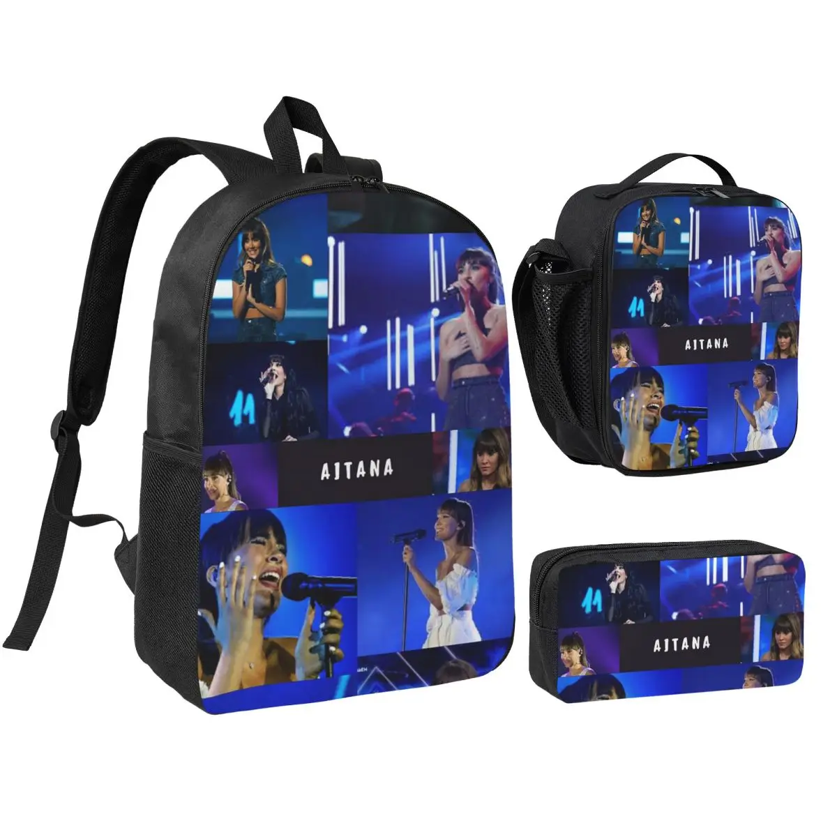 Beauty Aitana Spanish Singer Backpack Boys Girls BookBag School Bag Computer Shoulder Bags 3ps Insulated Lunch Bag Pencil Case
Beauty Aitana Spanish Singer Backpack Boys Girls BookBag School Bag Computer Shoulder Bags 3ps Insulated Lunch Bag Pencil Case