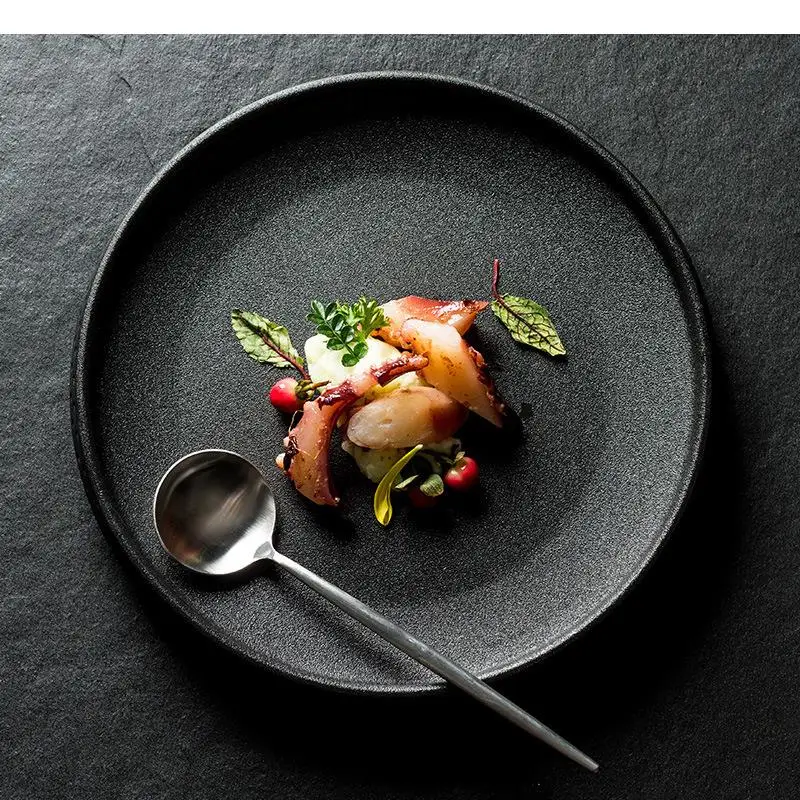 Solid Color Minimalist Ceramic Plate Restaurant Steak Dessert Breakfast Plates Molecular Cuisine Specialty Tableware
Solid Color Minimalist Ceramic Plate Restaurant Steak Dessert Breakfast Plates Molecular Cuisine Specialty Tableware