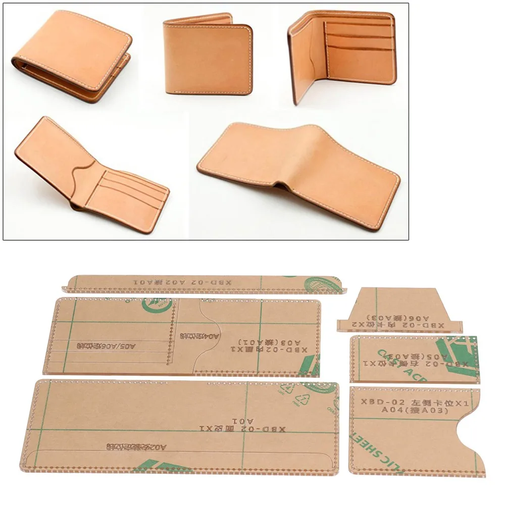 6pcs Transparent Acrylic Template Durable Compact Handmade Making Mold Precise Cutting Reusable DIY Wallet Pattern
6pcs Transparent Acrylic Template Durable Compact Handmade Making Mold Precise Cutting Reusable DIY Wallet Pattern