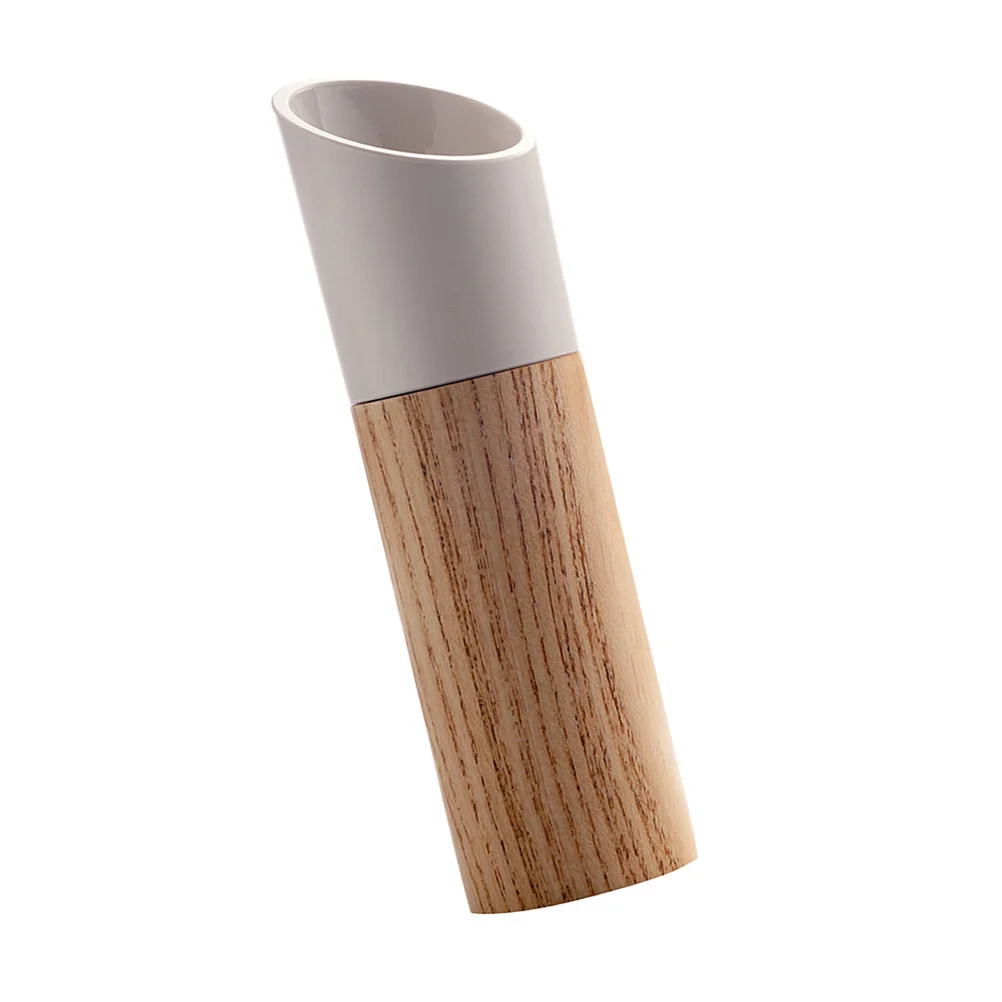 Wooden Manual Pepper Mill Ceramic Core Grinder Creative Hand Movement Kitchen Tool Salt Grinding Device White
Wooden Manual Pepper Mill Ceramic Core Grinder Creative Hand Movement Kitchen Tool Salt Grinding Device White