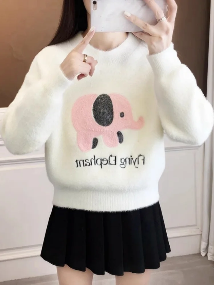 Шерстяной свитер Thiened, женский осенне-зимний школьный свитер для больших детей 3, 5, базовый топ для девочек с мультяшным узором
Шерстяной свитер Thiened, женский осенне-зимний школьный свитер для больших детей 3, 5, базовый топ для девочек с мультяшным узором