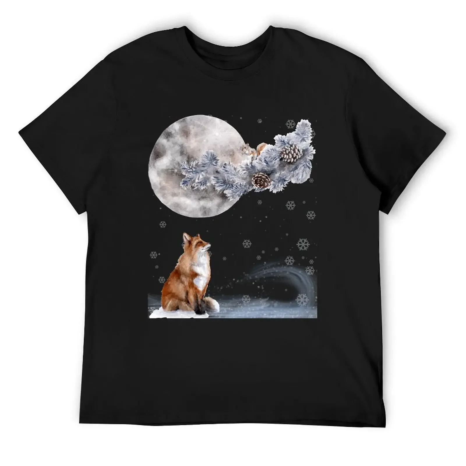Winter Animals Fox and Squirrel Stand In the Moonlight T-Shirt graphic t shirts anime stuff mens clothing
Winter Animals Fox and Squirrel Stand In the Moonlight T-Shirt graphic t shirts anime stuff mens clothing
