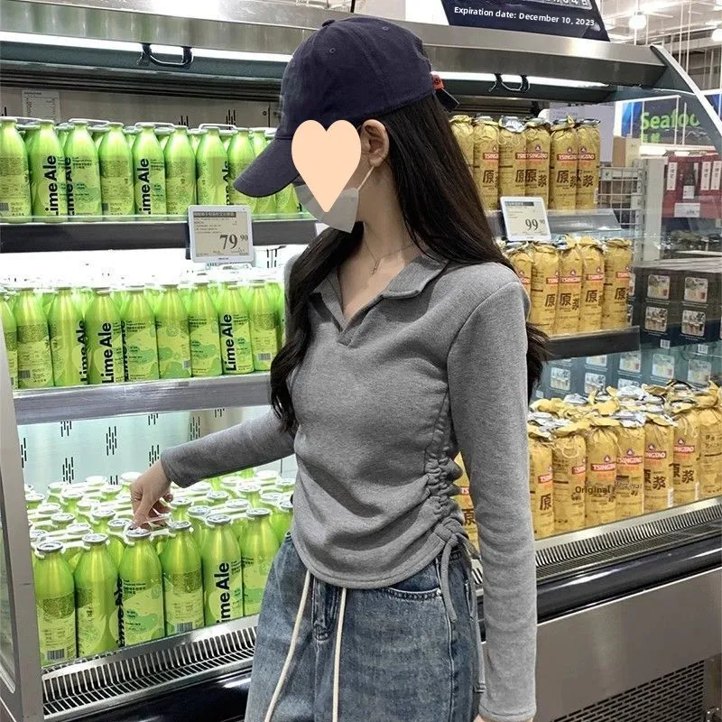 Slim Fit Long Sleeve Shirt Women's Early Spring New Style Design Sensation Short Coat Cleanfit Style Polyester Fiber
Slim Fit Long Sleeve Shirt Women's Early Spring New Style Design Sensation Short Coat Cleanfit Style Polyester Fiber