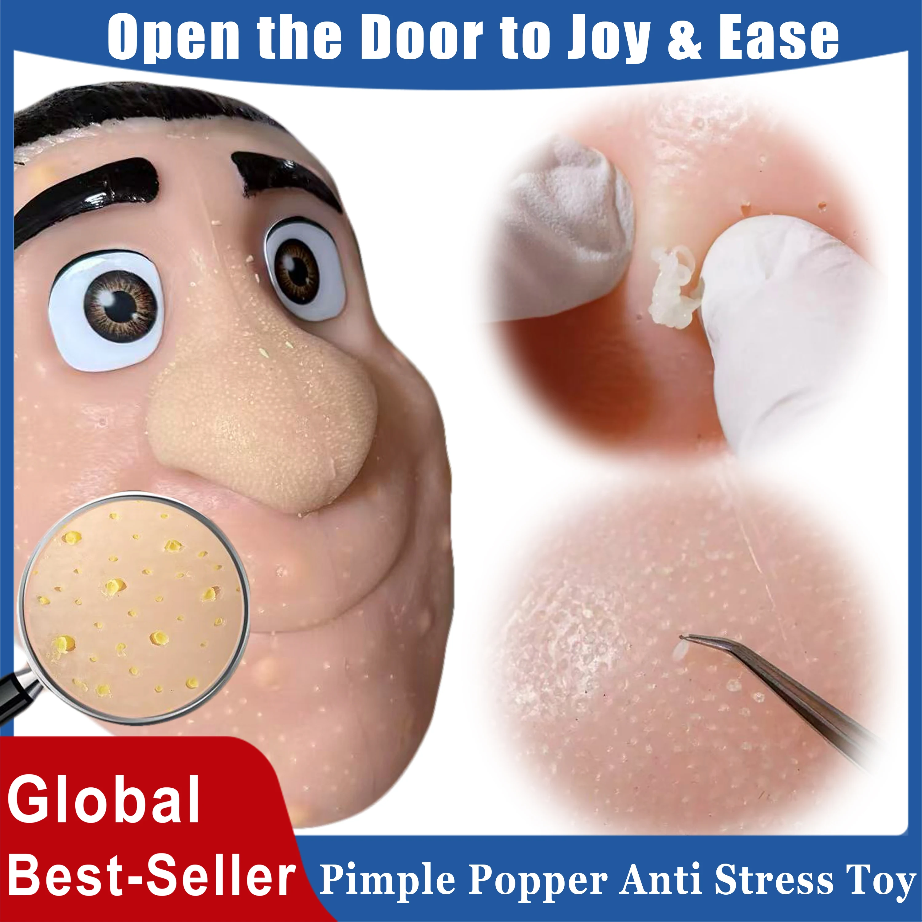 Zit & Pimple Popper Anti Stress Fidget Toy Realistic Face Model with Blackhead Oil Plug ASMR Popper Sensory Toy OCD Squeeze Tool
Zit & Pimple Popper Anti Stress Fidget Toy Realistic Face Model with Blackhead Oil Plug ASMR Popper Sensory Toy OCD Squeeze Tool