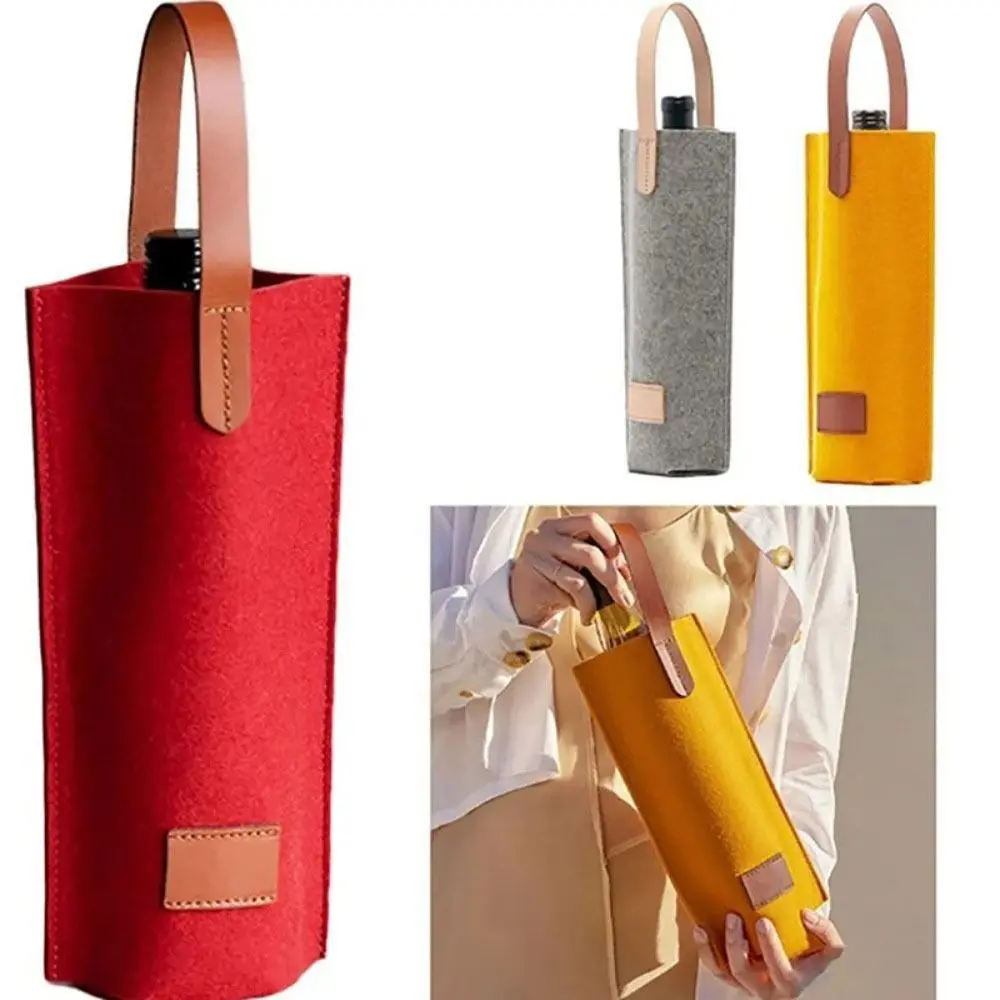 Insulated Thick Felt Wine Bag Simple Protable Insulated Tote Wine Bag Solid Color Carry Handle Wine Handbag Gift
Insulated Thick Felt Wine Bag Simple Protable Insulated Tote Wine Bag Solid Color Carry Handle Wine Handbag Gift