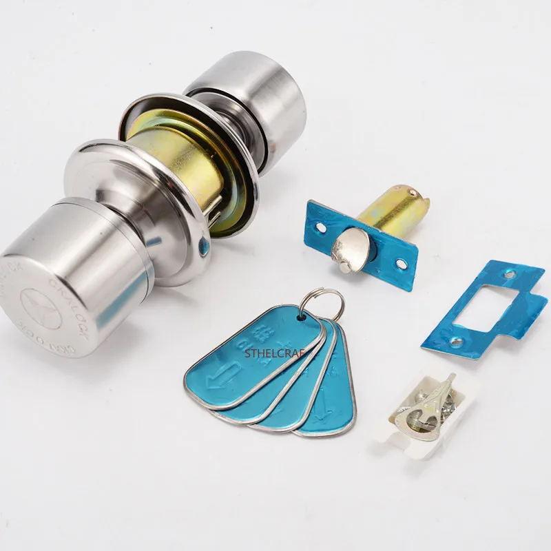 Indoor Stainless Steel Spherical Silent Anti-theft Door Locks Hotel Home Card-inserting Door Lock Hardware Single Tongue Lockset
Indoor Stainless Steel Spherical Silent Anti-theft Door Locks Hotel Home Card-inserting Door Lock Hardware Single Tongue Lockset