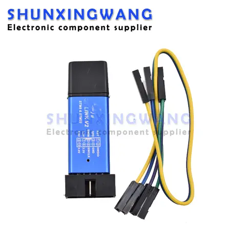 ST-Link V2 stlink mini STM8 STM32 STLINK Simulador descargar programación Con cubierta