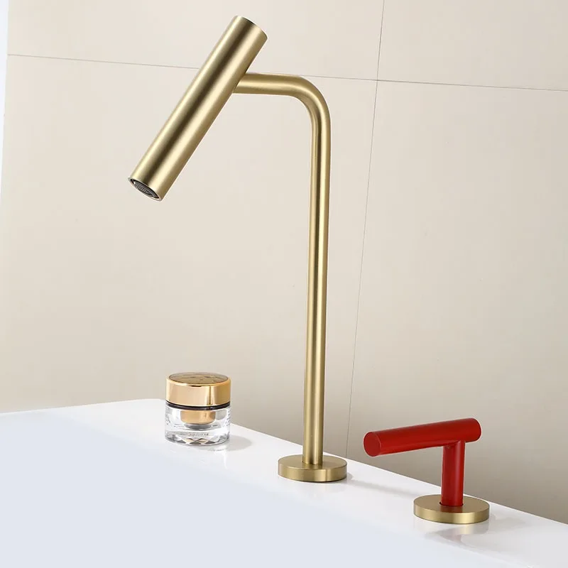 Solid Brass 2-Hole Widespread Bathroom 360° Swivel Spout Faucet Minimalist Split Basin Mixer Tap Anti-Splash Hot Cold Water
Solid Brass 2-Hole Widespread Bathroom 360° Swivel Spout Faucet Minimalist Split Basin Mixer Tap Anti-Splash Hot Cold Water