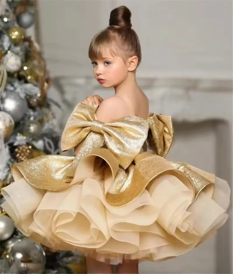 Luxurious Birthday Party Dress For Girls Ball Gown Elegant Golden Evening Dresses For Teenage Girls Party Frock For Wedding Kids
Luxurious Birthday Party Dress For Girls Ball Gown Elegant Golden Evening Dresses For Teenage Girls Party Frock For Wedding Kids