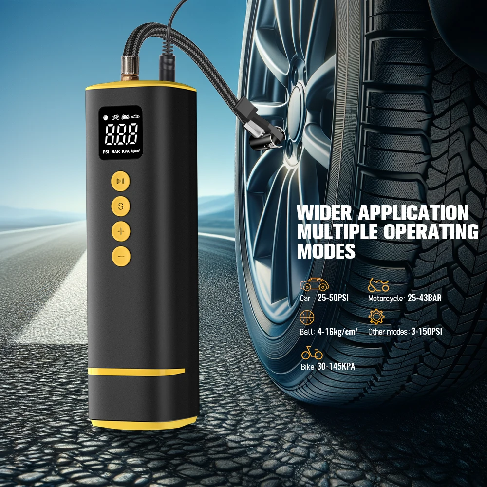 Carsun Детектор давления в шинах с цифровым дисплеем — проводной портативный насос для внедорожников (освещение, 150 фунтов на квадратный дюйм)
Carsun Детектор давления в шинах с цифровым дисплеем — проводной портативный насос для внедорожников (освещение, 150 фунтов на квадратный дюйм)