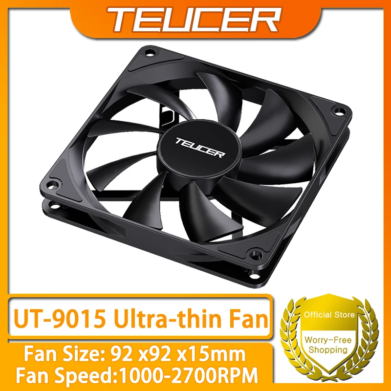 TEUCER UT-9015 Вентилятор для ПК 12 В 4-контактный ШИМ 1000-2700 об/мин Ультратонкий вентилятор для корпусов ATX и охладителей процессора
TEUCER UT-9015 Вентилятор для ПК 12 В 4-контактный ШИМ 1000-2700 об/мин Ультратонкий вентилятор для корпусов ATX и охладителей процессора