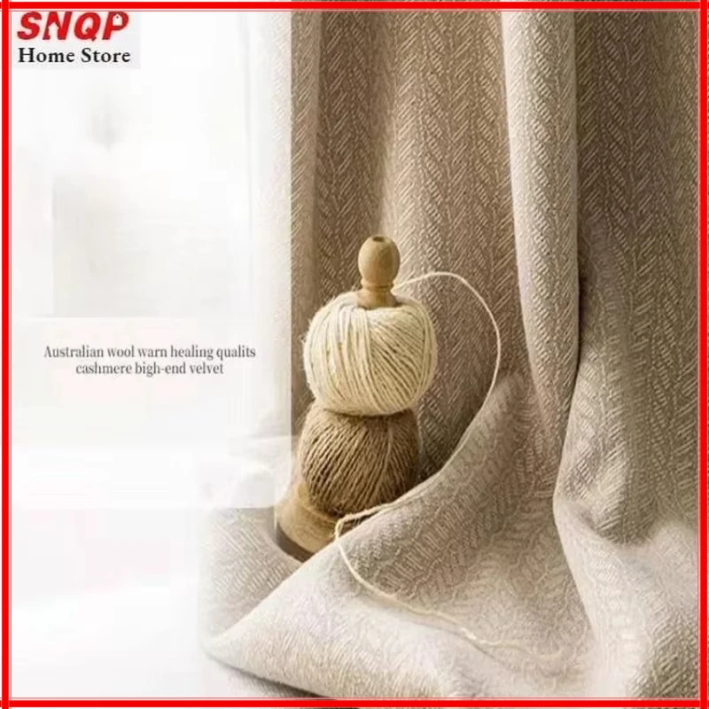 Modern Fashion Chenille Luxury Curtains for Living Room Bedroom Blackout Wheat Texture Thick Fabric Cotton Linen Tulle Window
Modern Fashion Chenille Luxury Curtains for Living Room Bedroom Blackout Wheat Texture Thick Fabric Cotton Linen Tulle Window