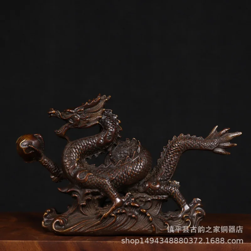Медь из чистой латуни с пятью когтями, золотой китайский зодиакальный дракон, ремесло для офиса, счастливый шарм, большой орнамент
Медь из чистой латуни с пятью когтями, золотой китайский зодиакальный дракон, ремесло для офиса, счастливый шарм, большой орнамент