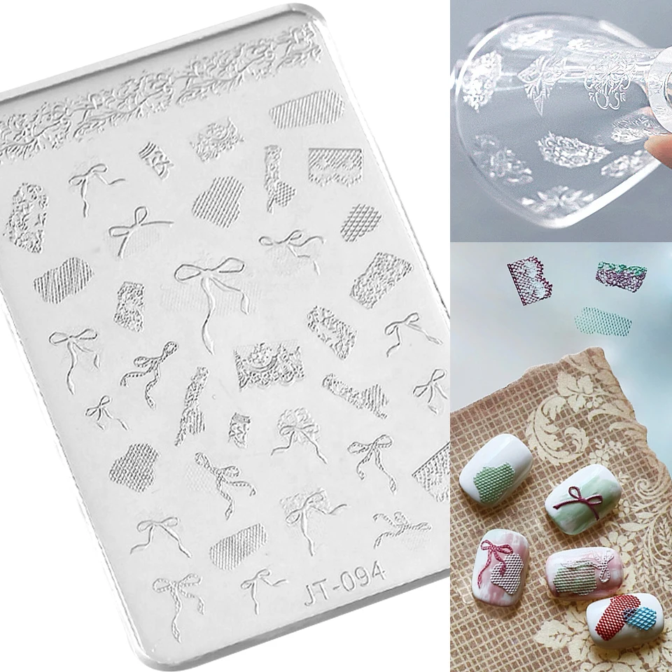 Charm Bowknot Lace Flora Edge Nail Art Silicone Carving Mold Mould Star Moon Daisy Flower Charms Bow Tie Snowflakes DIY Template
Charm Bowknot Lace Flora Edge Nail Art Silicone Carving Mold Mould Star Moon Daisy Flower Charms Bow Tie Snowflakes DIY Template