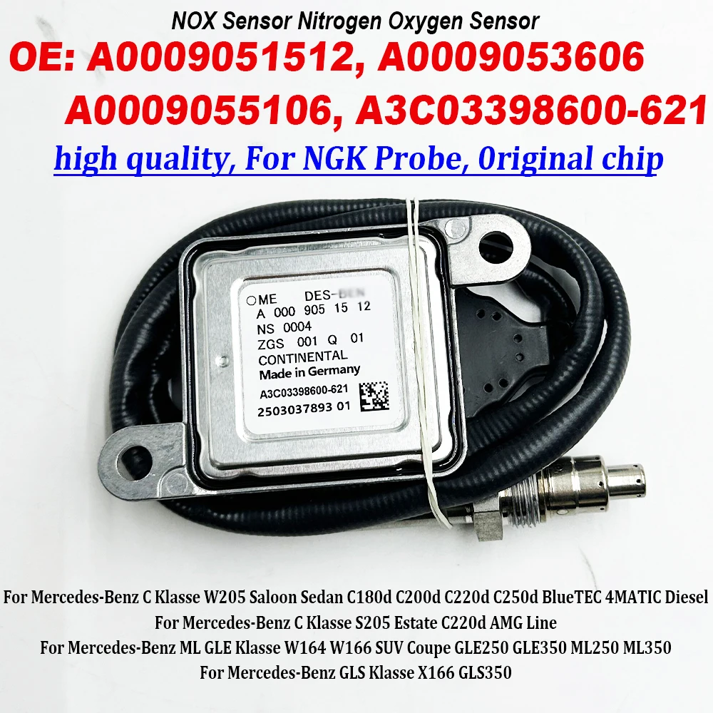 A0009051512 A0009053606 A0009055106 High Quality For NGK Probe Nox Sensor 0009051512 For Mercedes-Benz GLS Klasse X166 GLS350
A0009051512 A0009053606 A0009055106 High Quality For NGK Probe Nox Sensor 0009051512 For Mercedes-Benz GLS Klasse X166 GLS350
