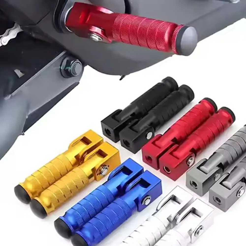 8mm Universal Motorcycle Bike Folding Footrests Footpegs Foot Rests Pegs Rear Pedals Set CNC Aluminum Motorbike Part accessories
8mm Universal Motorcycle Bike Folding Footrests Footpegs Foot Rests Pegs Rear Pedals Set CNC Aluminum Motorbike Part accessories
