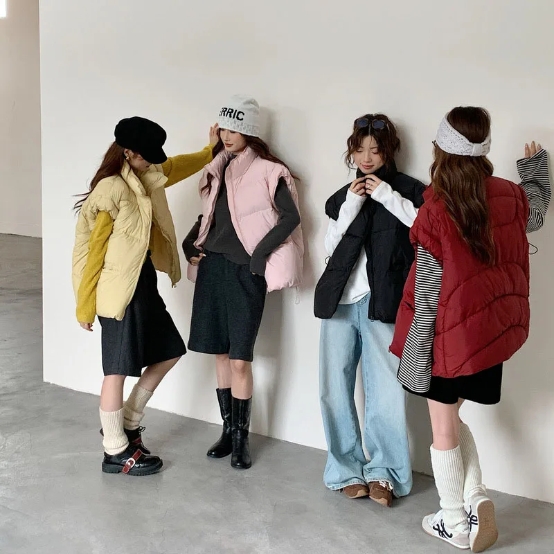 Solid Color Women's Waistcoat Coat 2025 New Fashion Vest Autumn Winter Standing Collar Temperament Commuter Women's Vest H565
Solid Color Women's Waistcoat Coat 2025 New Fashion Vest Autumn Winter Standing Collar Temperament Commuter Women's Vest H565