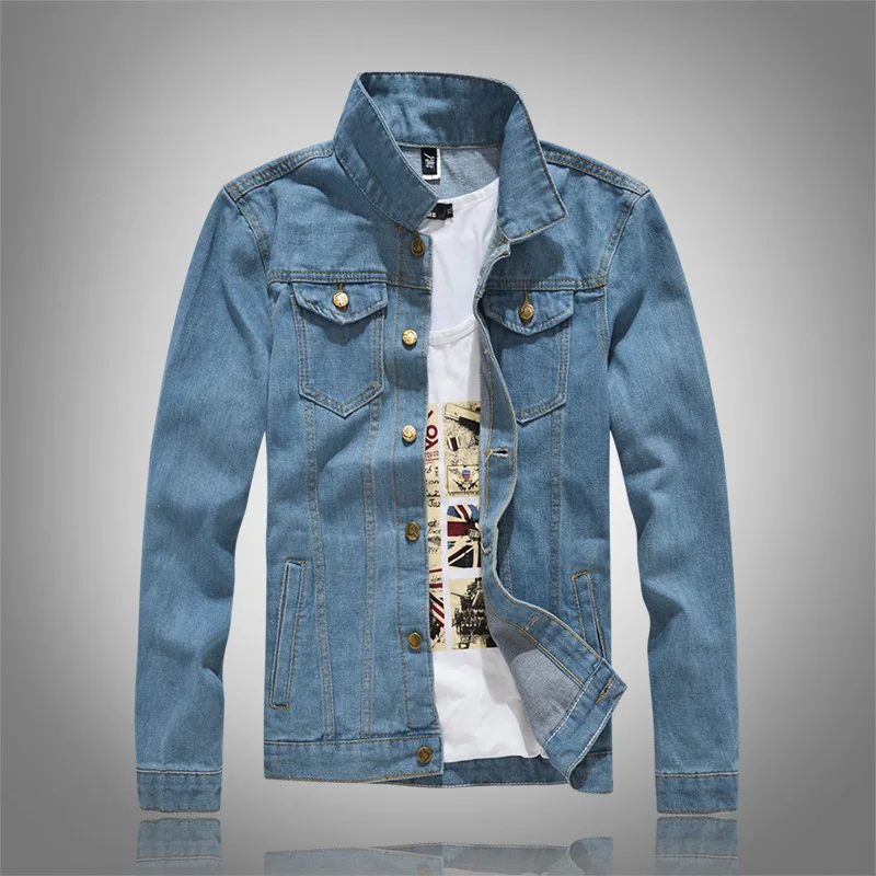 2024 Men's Autumn Slim-Fit Light-Colored Denim Jacket Youth Slim-Fit Fashion Denim Jacket
2024 Men's Autumn Slim-Fit Light-Colored Denim Jacket Youth Slim-Fit Fashion Denim Jacket