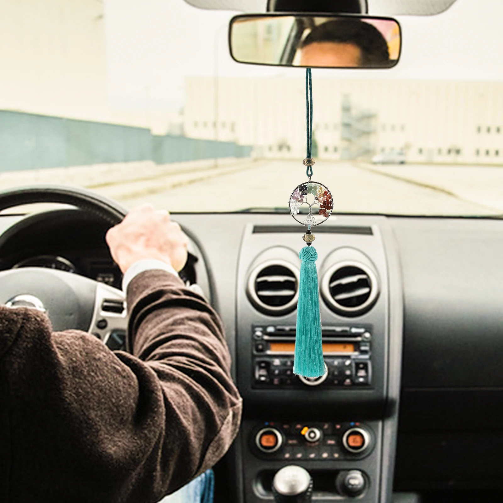 Crystal Tassel Pendant Hand-Woven Car Ornament Hanging Decoration Wall Bag Gift Car Interior Decoration Feng Shui Tree 
Crystal Tassel Pendant Hand-Woven Car Ornament Hanging Decoration Wall Bag Gift Car Interior Decoration Feng Shui Tree