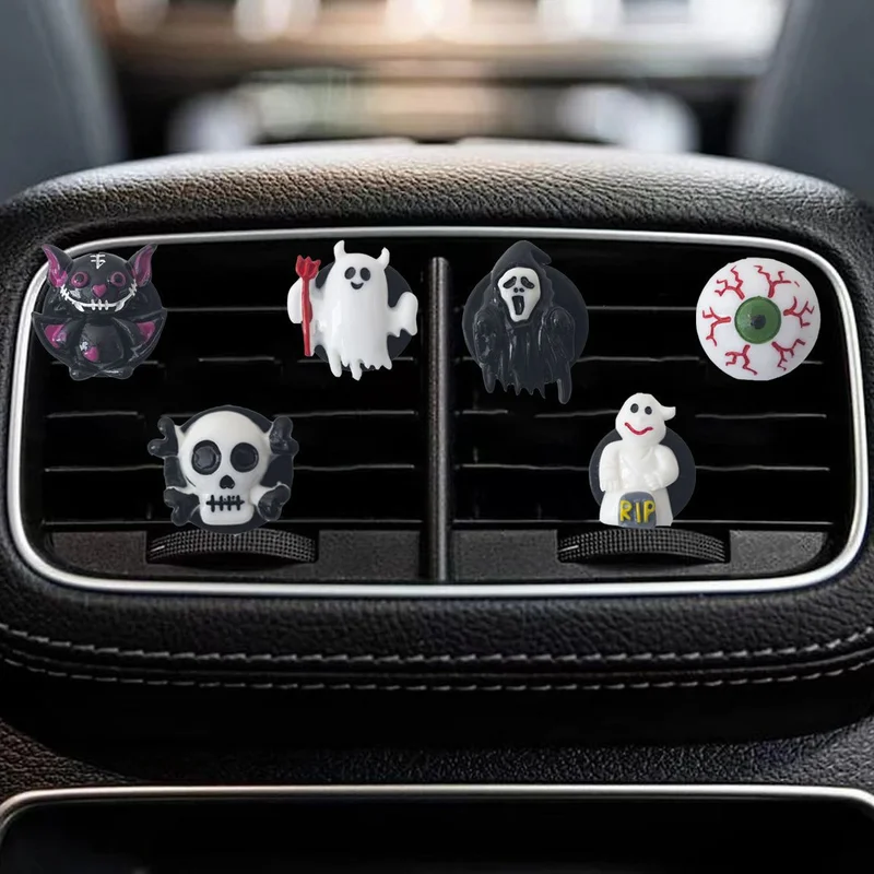 Halloween Car perfume Skull Ghost Car Fragrance Clip Car Air Conditioner Fragrance Decoration Car perfume Clip
Halloween Car perfume Skull Ghost Car Fragrance Clip Car Air Conditioner Fragrance Decoration Car perfume Clip